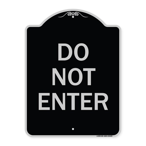 Signmission Parking Lot Do Not Enter Heavy-Gauge Aluminum Architectural Sign, 24" x 18", BS-1824-23429 A-DES-BS-1824-23429 - main